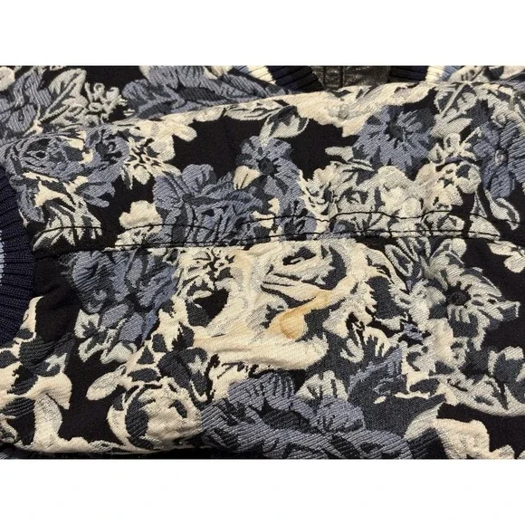 BLANKNYC Women's Faux Leather Moto Reversible Floral Jacquard Jacket Size Medium - Picture 16 of 16